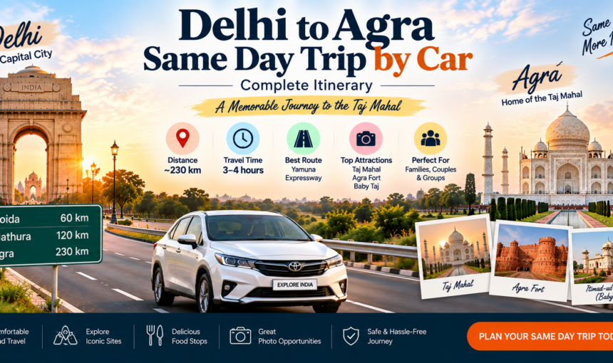 Delhi to Agra Same Day Trip by Car: Complete Itinerary
