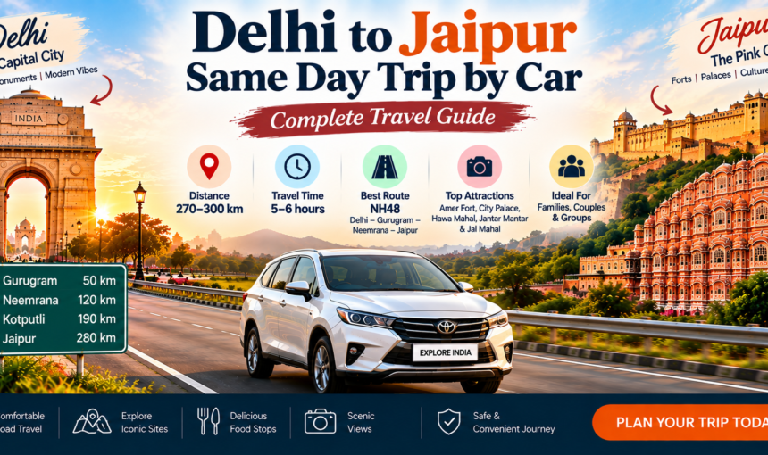 Delhi to Jaipur Same Day Trip by Car: Complete Travel Guide