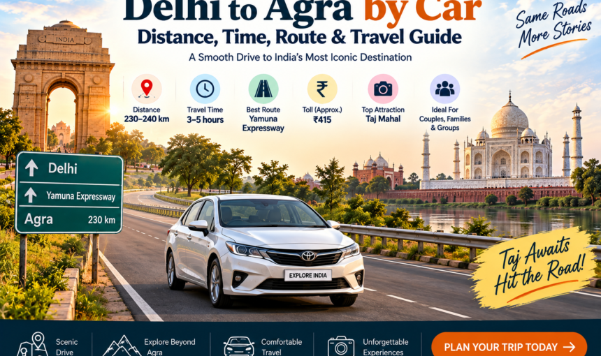 Delhi to Agra by Car: Distance, Time, Route & Travel Guide