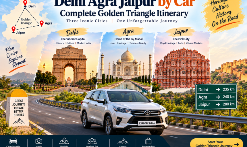 Delhi Agra Jaipur by Car: Complete Golden Triangle Itinerary