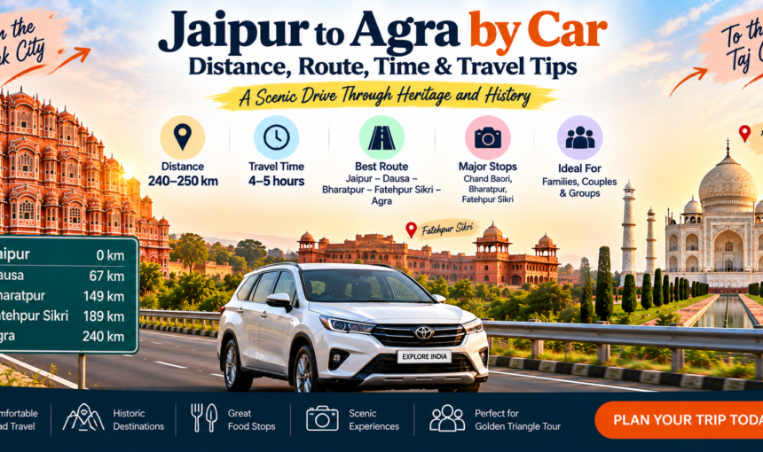 Jaipur to Agra by Car: Distance, Route, Time & Travel Tips